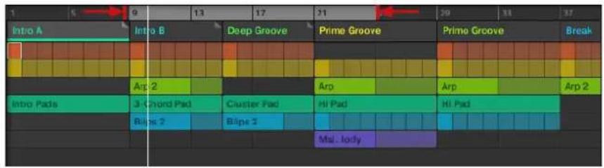 NATIVE INSTRUMENTS Maschine Jam - Définir la Région de Bouclage dans le logiciel - 1