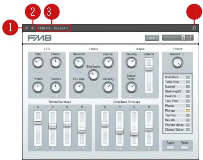 NATIVE INSTRUMENTS Maschine Jam - Le Header des Plug-ins - 1