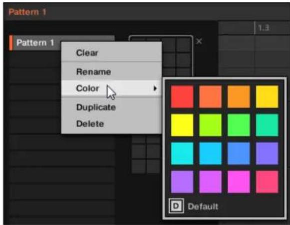NATIVE INSTRUMENTS Maschine Jam - Modifier la couleur du Pattern - 1