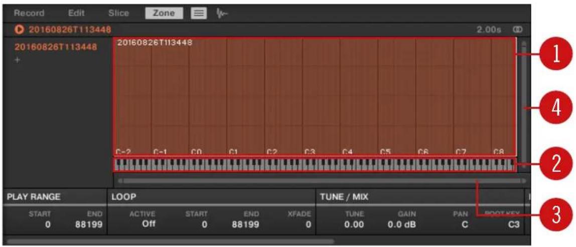 NATIVE INSTRUMENTS Maschine Jam - Sélectionner et éditer les Zones en Affichage Map - 2