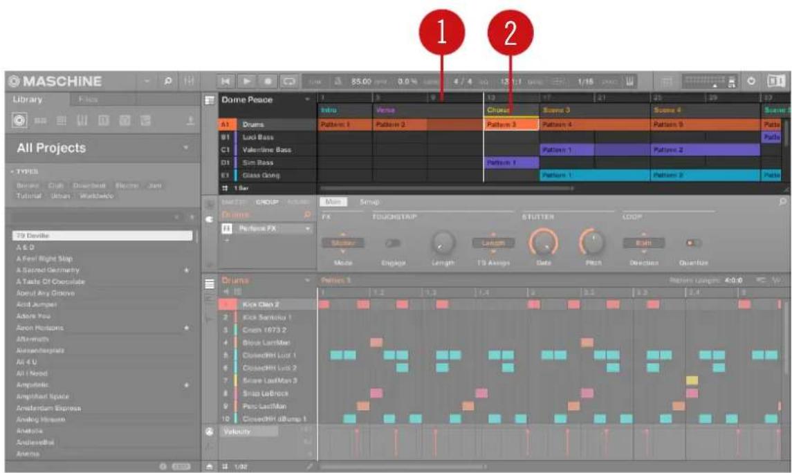 NATIVE INSTRUMENTS Maschine Jam - Affichage Song - 1