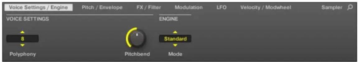 NATIVE INSTRUMENTS Maschine Jam - page 1 : Voice Settings / Engine - 1