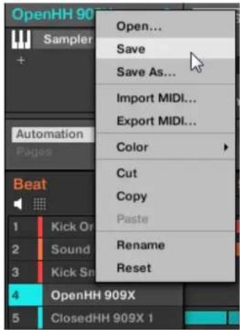 NATIVE INSTRUMENTS Maschine Jam - Sauvegarder vos modifications dans le fichier Sound original - 1