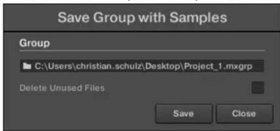 NATIVE INSTRUMENTS Maschine Jam - Sauvegarder un Group avec ses Samples - 2