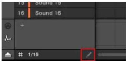 NATIVE INSTRUMENTS Maschine Jam - Editor les Events à la souris : vue d'ensemble - 1