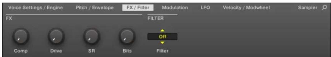 NATIVE INSTRUMENTS Maschine Jam - page 3: FX/Filter - 1