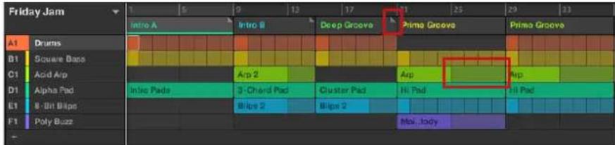NATIVE INSTRUMENTS Maschine Jam - Ajuster la longueur d'une Section - 1