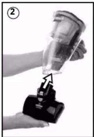 BISSELL Pet Hair Eraser 1987N - Brug af den motoriserede børste - 1