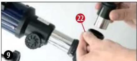 BRESSER 70900 NG - Inserting the Eyepiece - 4