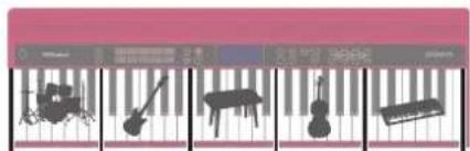 ROLAND GO:KEYS GO61K - Utilisation du clavier pour jouer des motifs (fonction Loop Mix) - 1