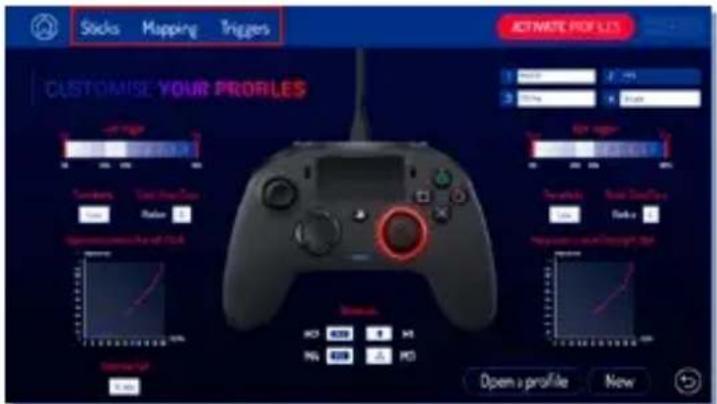 Nacon Revolution Pro 2 - Profils de la manette : - 1