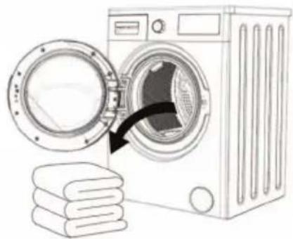 TELEFUNKEN TEL1496LSDD - Chargement du linge dans le lave linge - 2