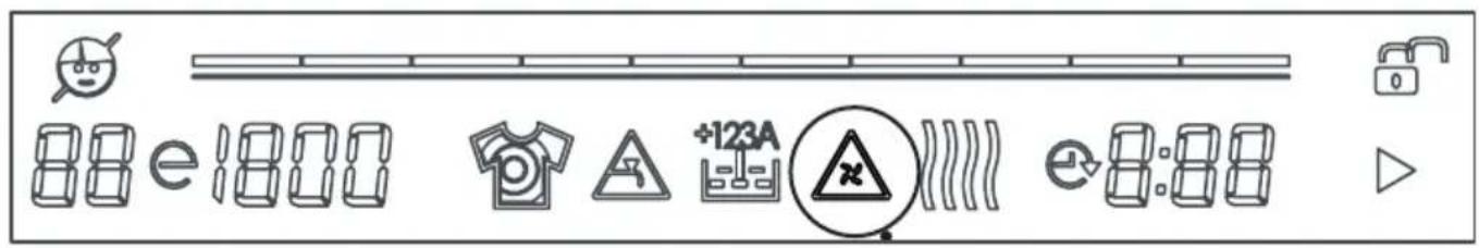 TELEFUNKEN TEL1496LSDD - SYMBOLES D'AVERTISSEMENT: AVERTISSEMENT D'UN FILTRE DE POMPE OBSTRUÉ - 1
