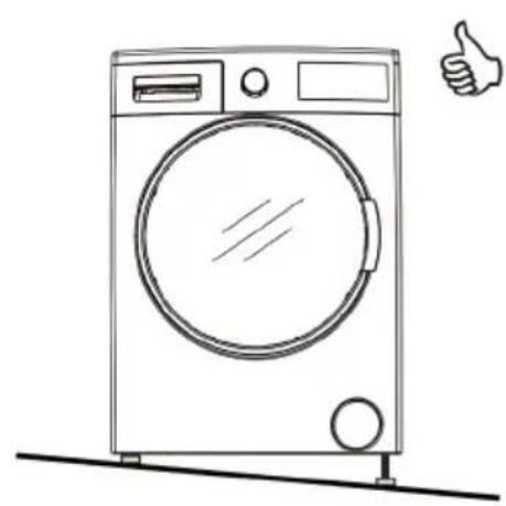 BELLAVITA LFS 1496 BNVT BE - Mise en place du lave linge et réglage des pieds - 2