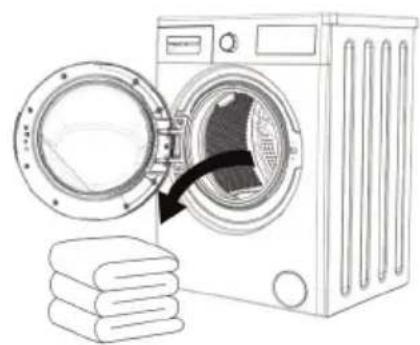 BELLAVITA LFS 1275 BBN VT - Chargement du linge dans le lave linge - 2