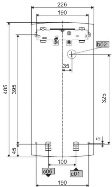 AEG DDLT PinControl 24 - Cotes et raccordements - 1