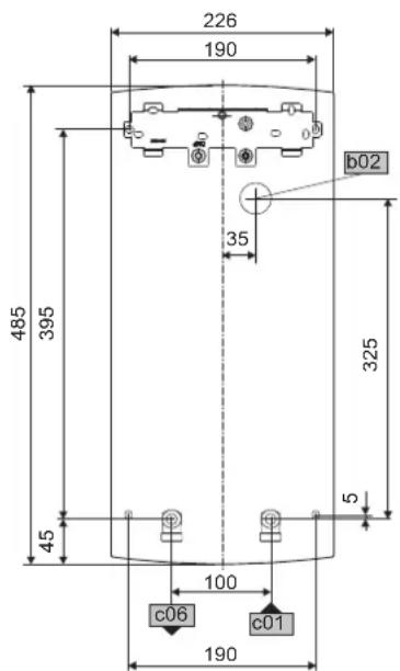 AEG DDLT PinControl 24 - Wymiary i przyłącza - 1