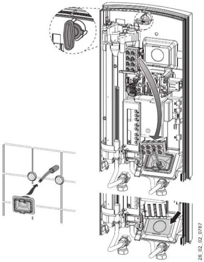 AEG DDLE Basis 27 - Elektroanschluss Unterputz unter - 1