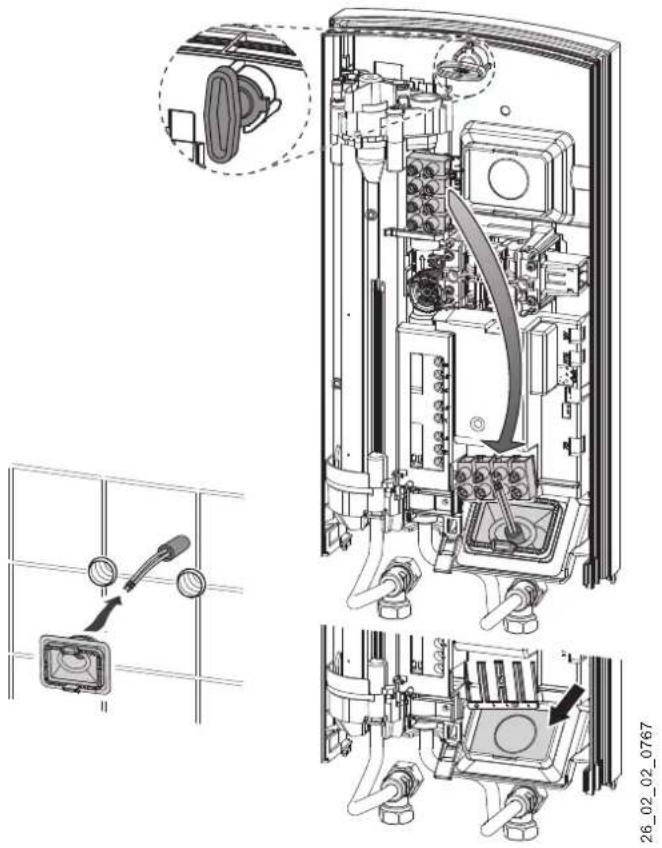 AEG DDLE Basis 27 - Electrical connection from below on unfinished walls - 1