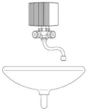 AEG MTE 650 - Oversink installation, non-pressurised, with non-pressurised tap - 1