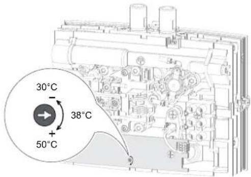 AEG MTE 650 - Ustawianie temperature maksymalnej - 1