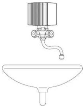 AEG MTE 650 - Bovenmontage, drukloos, met drukloze kraan - 1