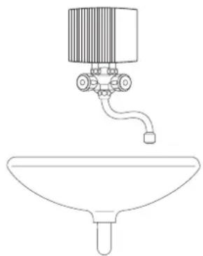 AEG MTE 650 - Übertischmontage, drucklos, mit druckloser Armatur - 1