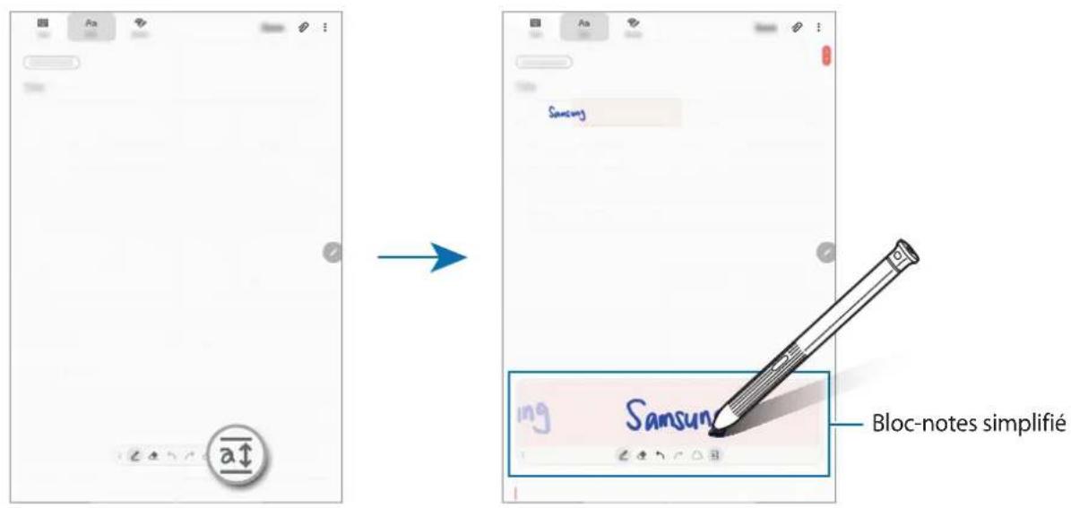 SAMSUNG Galaxy Tab Active 2 - Utiliser le bloc-notes simplifié - 1