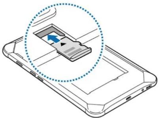 SAMSUNG Galaxy Tab Active 2 - Installer une carte mémoire - 2