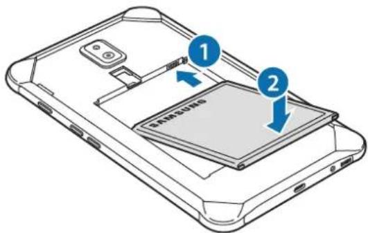 SAMSUNG Galaxy Tab Active 2 - Installer la batterie - 3