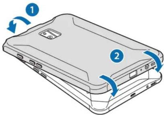SAMSUNG Galaxy Tab Active 2 - Installer le boîtier de protection - 1