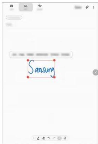 SAMSUNG Galaxy Tab Active 2 - Modifier des notes manuscrites - 2