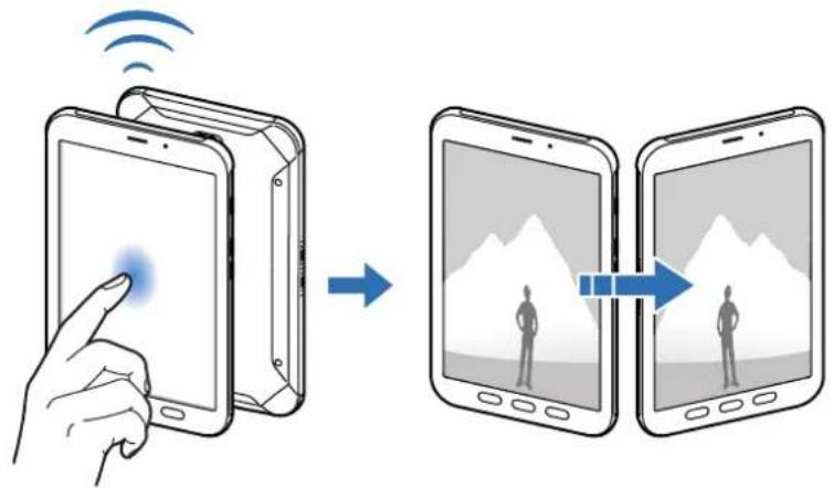 SAMSUNG Galaxy Tab Active 2 - Envoyer des données à l'aide de la fonction NFC - 2