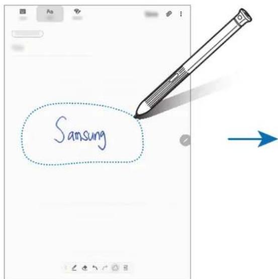 SAMSUNG Galaxy Tab Active 2 - Modifier des notes manuscrites - 1