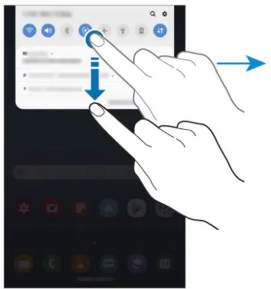 SAMSUNG Galaxy Tab Active 2 - Utiliser les touches de paramétrage rapide - 1