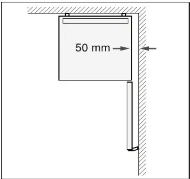 Profilo BD2047W2VV - Απόσταση από τον τοίχο - 1