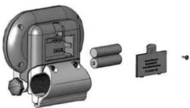 LeMond Fitness Pilot II - Installation des piles de la console : - 1