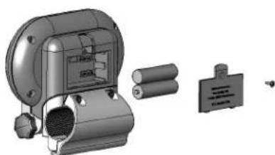 LeMond Fitness Pilot II - Einlagen der Batterien in die Konsole: - 1