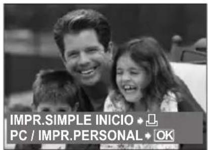 IMPR.SIMPLE INICIO ♦ PC / IMPR.PERSONAL ♦ OK