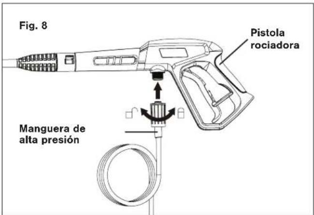 Sun Joe SPX1000 - Conecta la pistola rociadora a la hidrolavadora. - 3