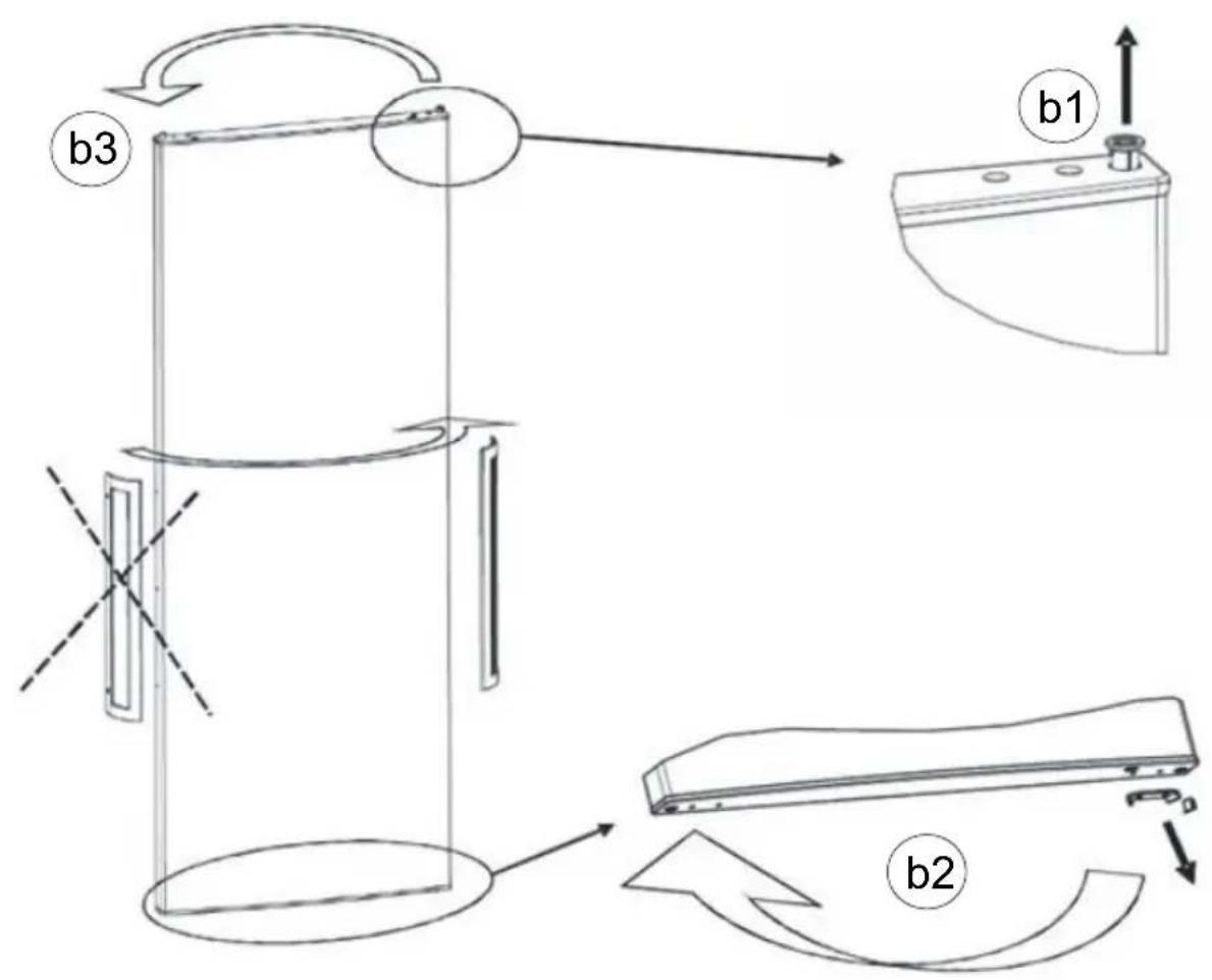 VALBERG VAL ARV 251 A+ BVT - Changement du sens d'ouverture de la porte - 2