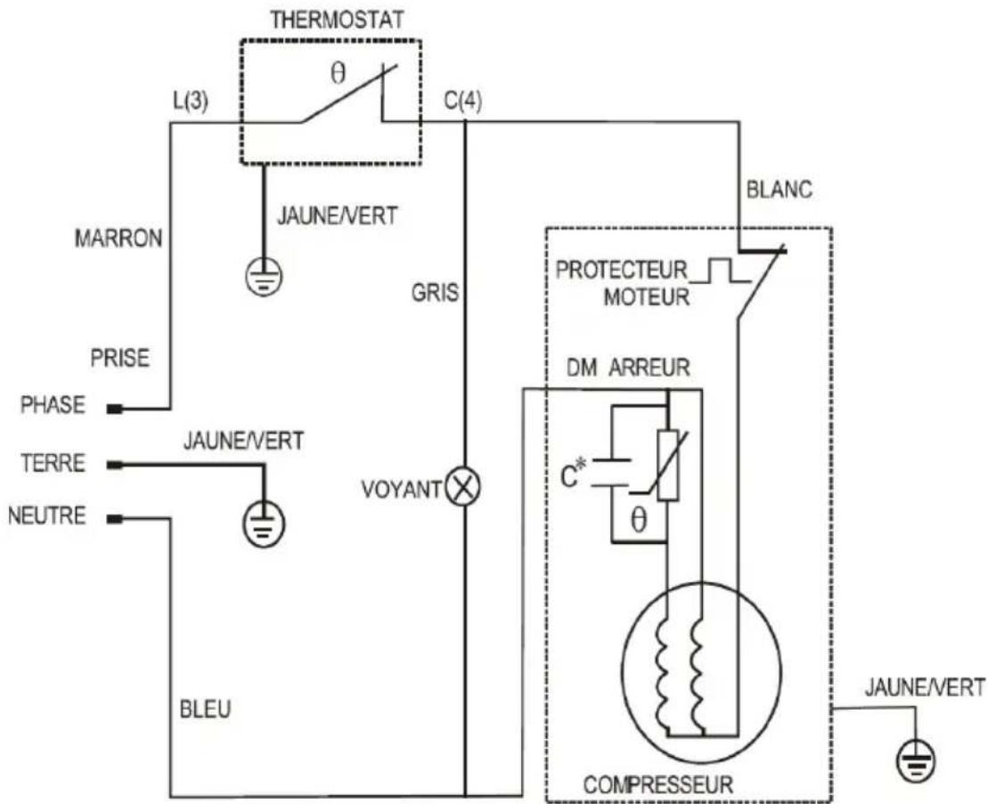 CALIFORNIA BD12001 - Scheme electrique - 1