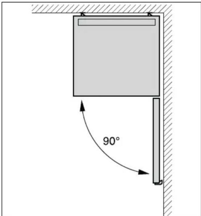 SIEMENS GS29VVW31N - Afstand tot de wand - 1