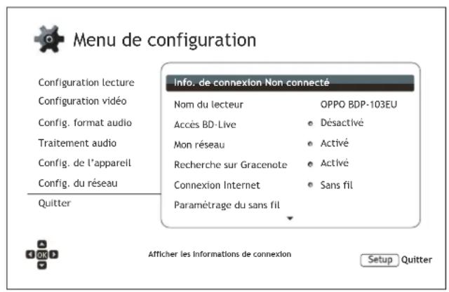 OPPO BDP105D - Configuration du réseau - 1