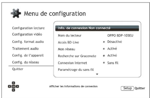 OPPO BDP103D - Configuration du réseau - 1