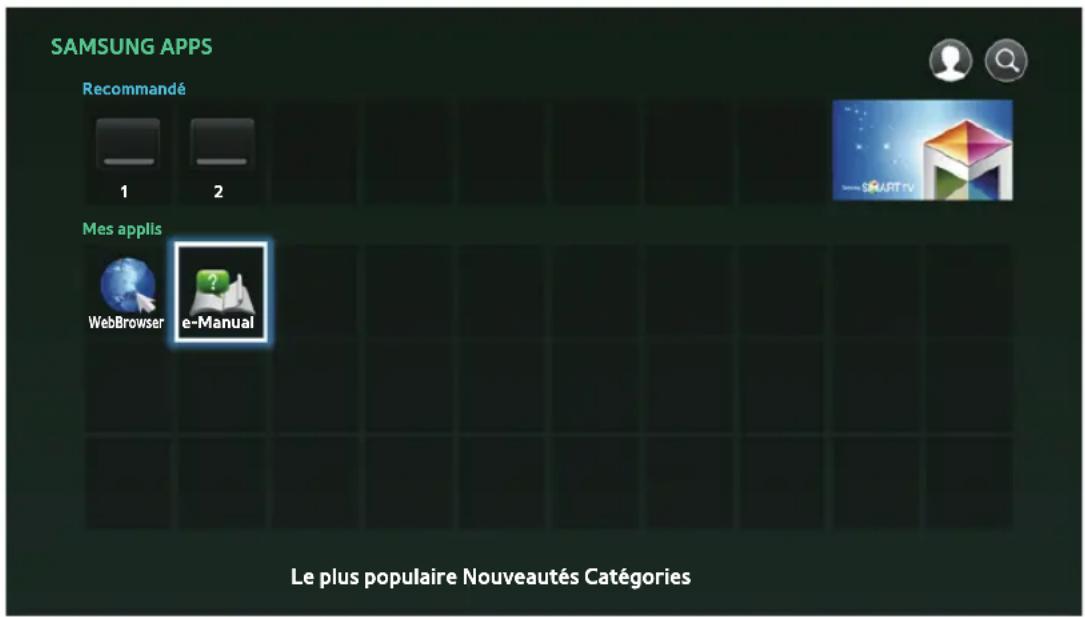 SAMSUNG BDH8909S - L'écran Samsung Apps d'un coup d'œil - 1