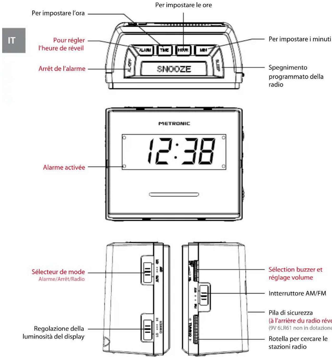 METRONIC MET251 - Sauvegarde de l'heure - 2