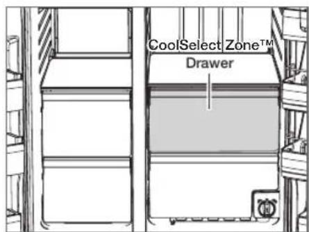 SAMSUNG RH77H90507F - USING THE COOLSELECT ZONETM DRAWER (OPTIONAL) - 1