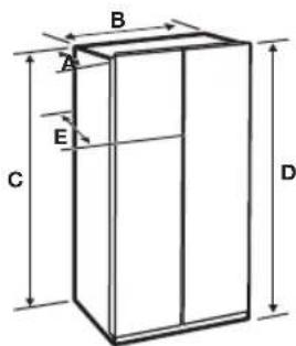 SAMSUNG RH77H90507F - Selecting the best location for the Refrigerator - 1