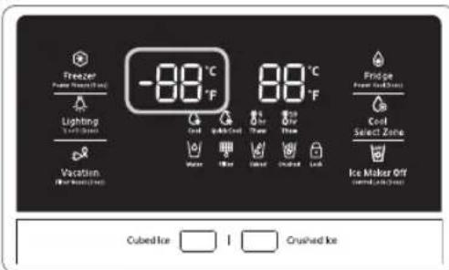 SAMSUNG RH77H90507F - Contrôle de la température du congélateur - 1